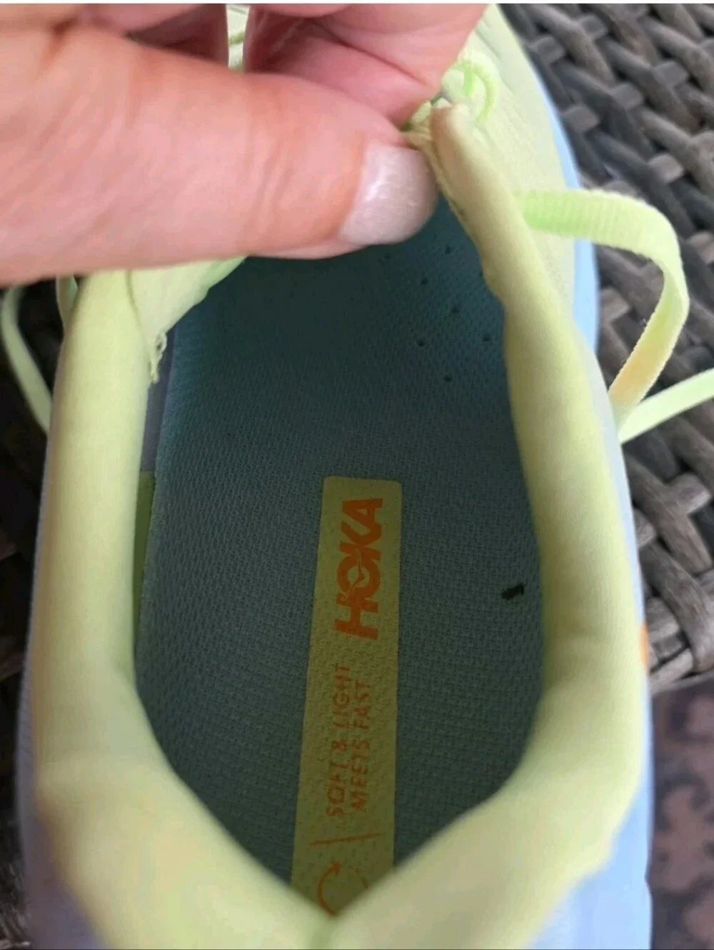 Hoka One W RINCON 3 Women’s 8.5 B Running  Shoe 1119396 BSSNG Euc